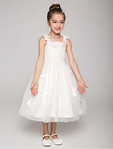 Amazon 子供用ウェディングドレス ホワイトワンピース フォーマルドレス キッズ 上品 欧米風 発表会 結婚式 入園式 お姫様ドレス キッズ ドレス 女の子 子供ドレス ピアノ発表会 パーティードレス フォーマル 通販