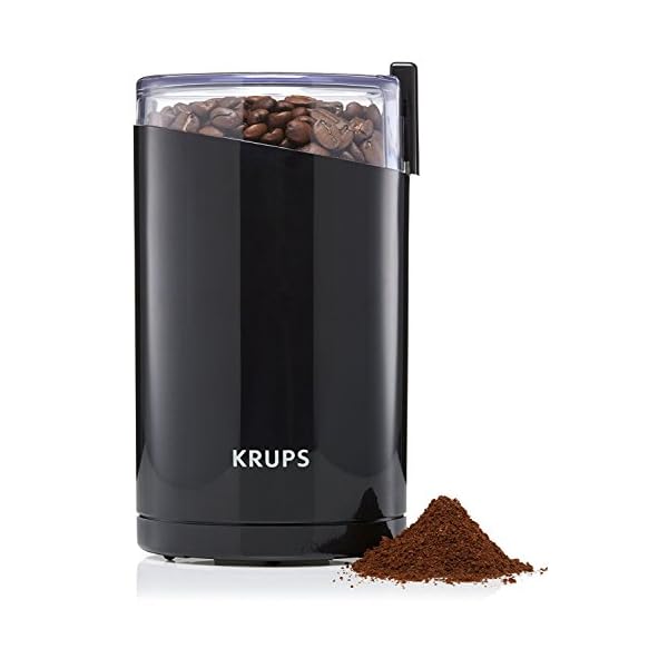 Krups F20342 Kaffeemühle und Gewürzmühle in Einem | Leistungsstarker Motor | Mahlgrad variabel | 75g Füllmenge…