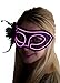 Neon Nightlife Women's Light Up Venetian Mask Mardi Gras Masquerade, Pink