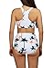 ADFOLF Women's High Waist Bikini Set Bathing Suit 2 Piece Padding Swimsuit Cute Print L