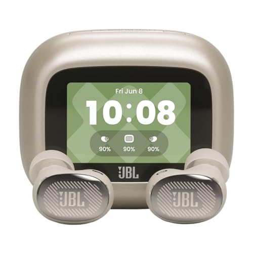 JBL Live Buds 4 Auricolari Wireless con Cancellazione del Rumore, Champagne