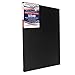 U.S. Art Supply 18 x 24 inch Black Stretched Canvas 12-Ounce Primed, 4-Pack - Professional Artist Quality 3/4