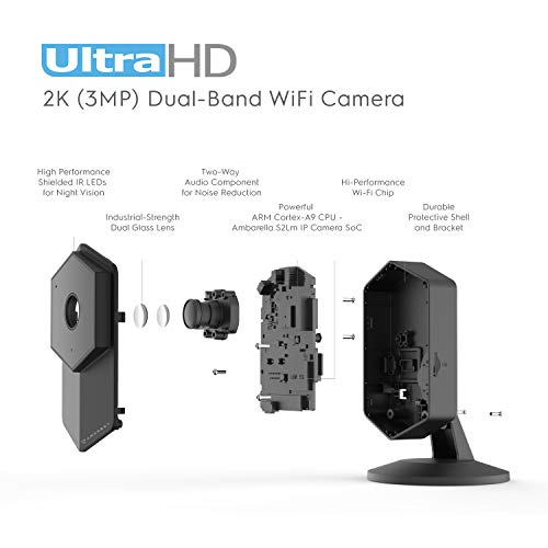 Amcrest UltraHD 2K WiFi IP Camera 3MP (2304TVL) Dualband