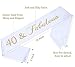 BABEYOND 40th Birthday Tiara and Sash Crystal Happy Birthday Crown and Satin 40 & Fabulous Sash 40th Birthday Party Supplies Rhinestone 40th Princess Crown and Glitter Sash (40th Birth-Gold)
