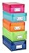 Whitmor Plastic Organizer Boxes Colors may vary Set of 5