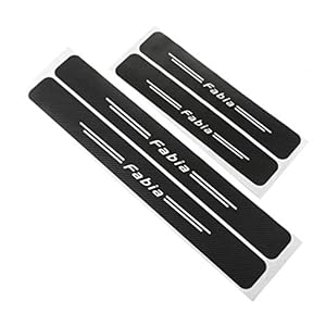 Auto Instaplijsten Beschermstrips, Scuff Guard Drempelafdekking Pedaal, voor Skoda Fabia Octavia Kodiaq Corolla…