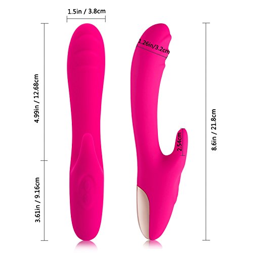 buybuy Wireless Electric Waterproof Wand MassaGer - 30 Speeds Mode - Dual Motors - USB RecharGeable - Powerful but Quiet.（Rose Red） - Thumbnail 5