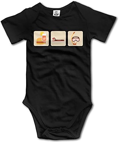 WTYU Eat Sleep Love Dive Humorous Funny Baby Onesie Outfits Short Sleeve Summer Funny Infant Boys Girls