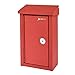 AdirOffice Outdoor Large Key Drop Box - Commercial Grade Heavy-Duty Storage Box - Safe & Secure Parcel & Packages - for Home & Business Use (Red)