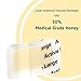L-Mesitran Medical Grade Honey Bandages (5 Pieces in 1 Pack) - 30% Honey - Wounds Healing Waterproof Medicated Non-Adhering Sterile Gauze Pads Dressing to Cover Small Cuts, Abrasions, Burns