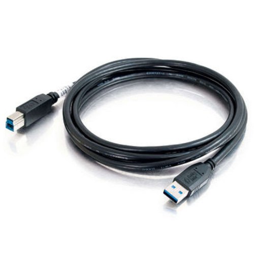 C2G/Cables to Go 54174 USB 3.0 A Male to B Male Cable, Black (2 Meter/6.5 Feet)