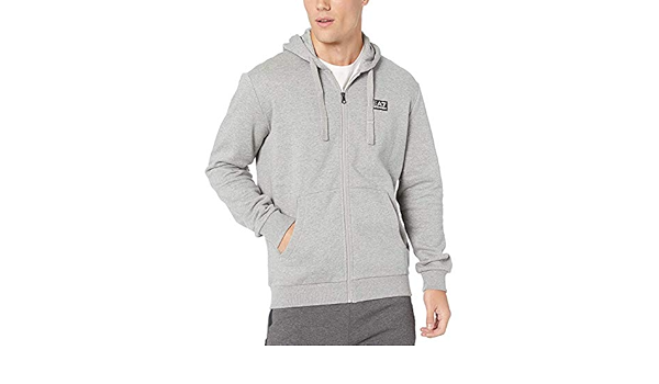 ea7 white moletom com capuz