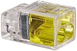 Easy-Twist Push-In Wire Connector, 2 Wires, Yellow (Box of 100)