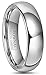 CROWNAL 4mm 6mm 8mm 10mm Tungsten Wedding Band Ring Men Women Plain Dome Polished Size Comfort Fit Size 3 To 17 (6mm,9)
