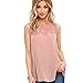 Hot sale ! New Fashion Women Chiffon Lace Sleeveless Shirt Blouse, Ninasill Exclusive Beautiful Casual Tank Tops (L, Pink)