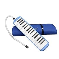 ammoon 32 Piano Keys Melodica Musical Education Instrument (32 keys Blue)