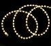 Tupkee LED Rope Light Warm-White - 24 Feet (7.3 m), for Indoor and Outdoor use - 10MM Diameter - 144 LED Long Life Bulbs Decorative Rope Tube Lights