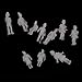 100pcs White Model Train People Figures 1:200 Scale
