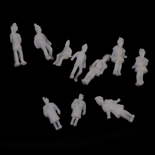 200PCS Weiß / Hellgrau Modellbahn Personen Figuren Gradeinteilung TT – Bild 6