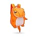 Coavas Kids Backpack - Funny Dinosaur Backpack Cute Orange - Gift For Toddlers