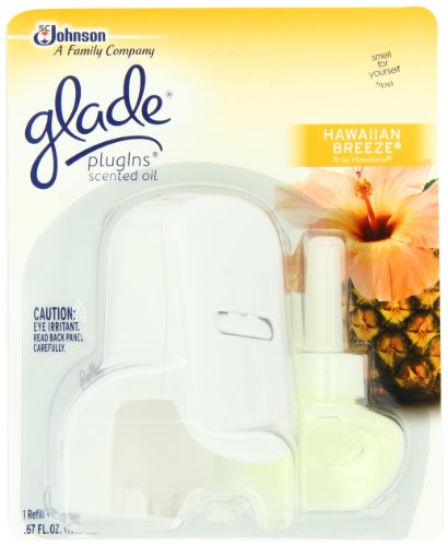 Glade Plugins Scented Oil Starter Kit, Hawaiian Breeze, 0.67 Ounce