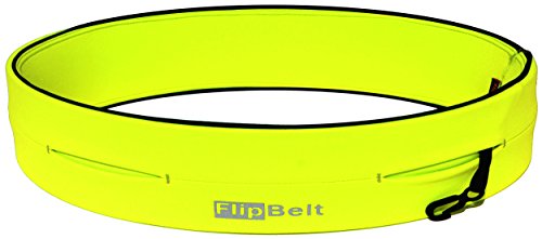 FlipBelt Level Terrain Waist Pouch, Neon Yellow, Large/32-35"