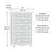 Sauder Harbor View 5-Drawer Chest, Salt Oak finish