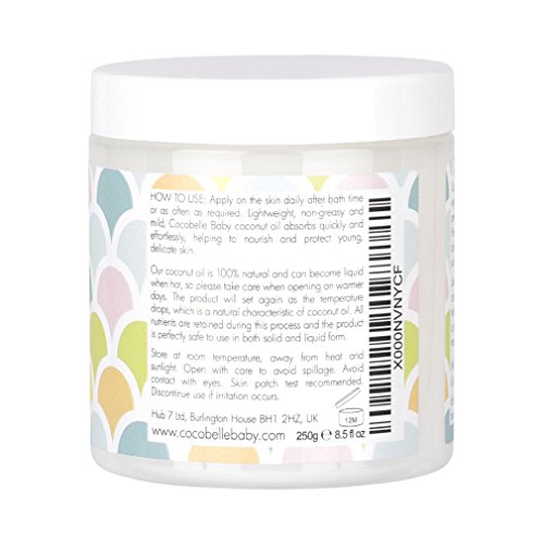 image for Cocobelle Baby Pure & Gentle Premium 100% Organic Virgin Coconut Oil f