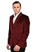 Wintage Men's Velvet Two Buttoned Notch Lapel Party Coat Blazer-7 Colors