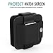 MoKo Watch Charging Case Compatible with iWatch Series 6 5 4 3, Soft Silicone Charger Holder Stand Dock/Protective Storage Travel Carrying Case Fit iWatch Series 40mm/ 44mm, 38mm/ 42mm, Black