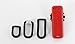 Knog Blinder Mob V Kid Grid Rear USB Rechargeable Light, Red
