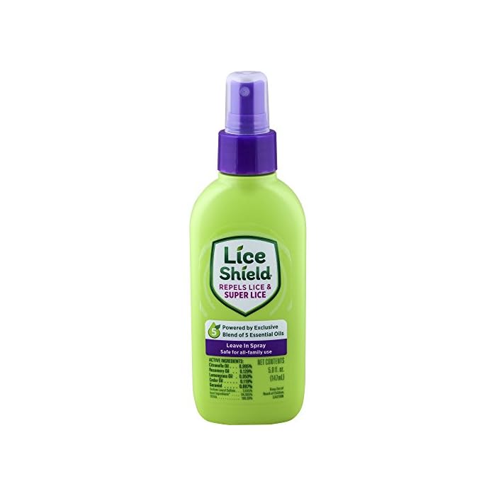Lice Shield Leave in Spray, Bottle, Lice Repellent Conditioning Spray ith Essential Oils for Repelling Lice and Super…