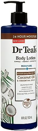 Dr Teal's Coconut Oil Body Lotion 532ml - Hydrating Body Lotion view 2