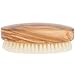 Fendrihan Men's Olivewood Military Hairbrush with EXTRA SOFT Light Bristles - Made in Germany