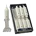 Colonial Candle White Unscented 5 Inch Grande Classic Taper Candles - Box of 8