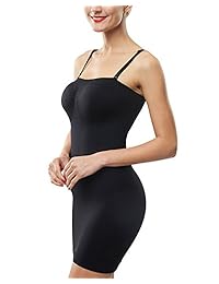 Belugue vestido modelador de cuerpo completo con control de deslizamiento para mujer