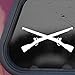 CMI NI171 Army Infantry Crossed Rifles White Decal Sticker Die-Cut White Decal Sticker | 6