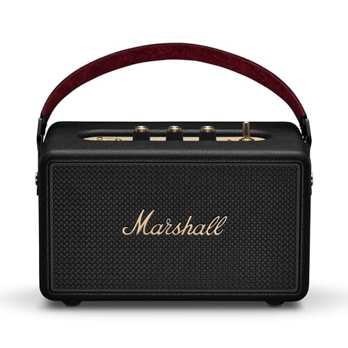 Marshall Kilburn III draagbare luidspreker met meer dan 50 uur speeltijd, zwart en messing