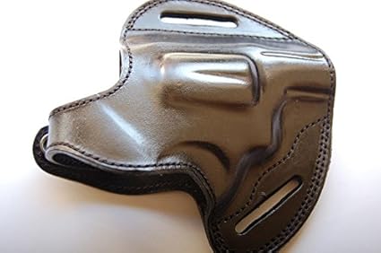 Amazon Com Cal38 Handcrafted Leather Belt Holster For Colt Police Positive 38 Special R H Black Sports Outdoors