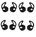 BLUEWALL Eartips for Apple iPhone iPod EarPod - Soft Durable Silicone Slim Light Anti-Slip Cushions for Touch 6 iPhone 6SE C Earpod, 4 Pair, Black