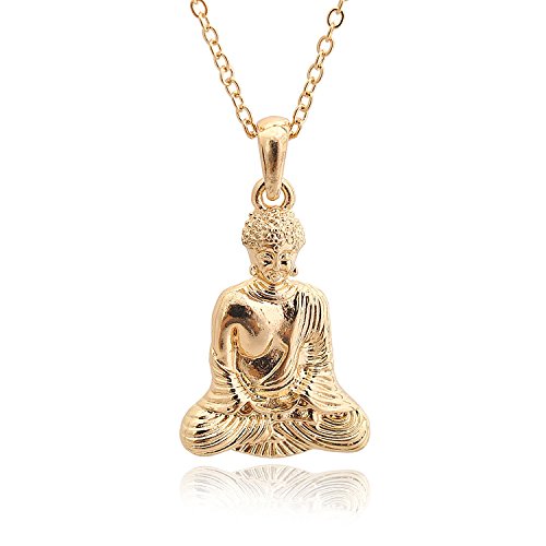 Chelseachicnyc high gloss serene buddha necklace (gold)
