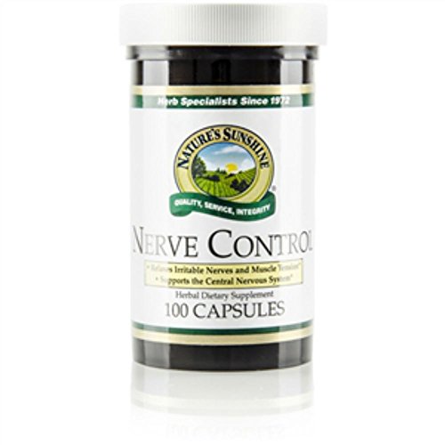 Nature,s sunshine Nerve Control Dietary Food Combination Support Nervous System 100 Capsules Each (Pack of 2)