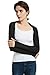 Women’s Arm Sleeve Shrug Sun Protection Anti-UV Cooling Shawl for Riding,Golfing and Driving (Balck)