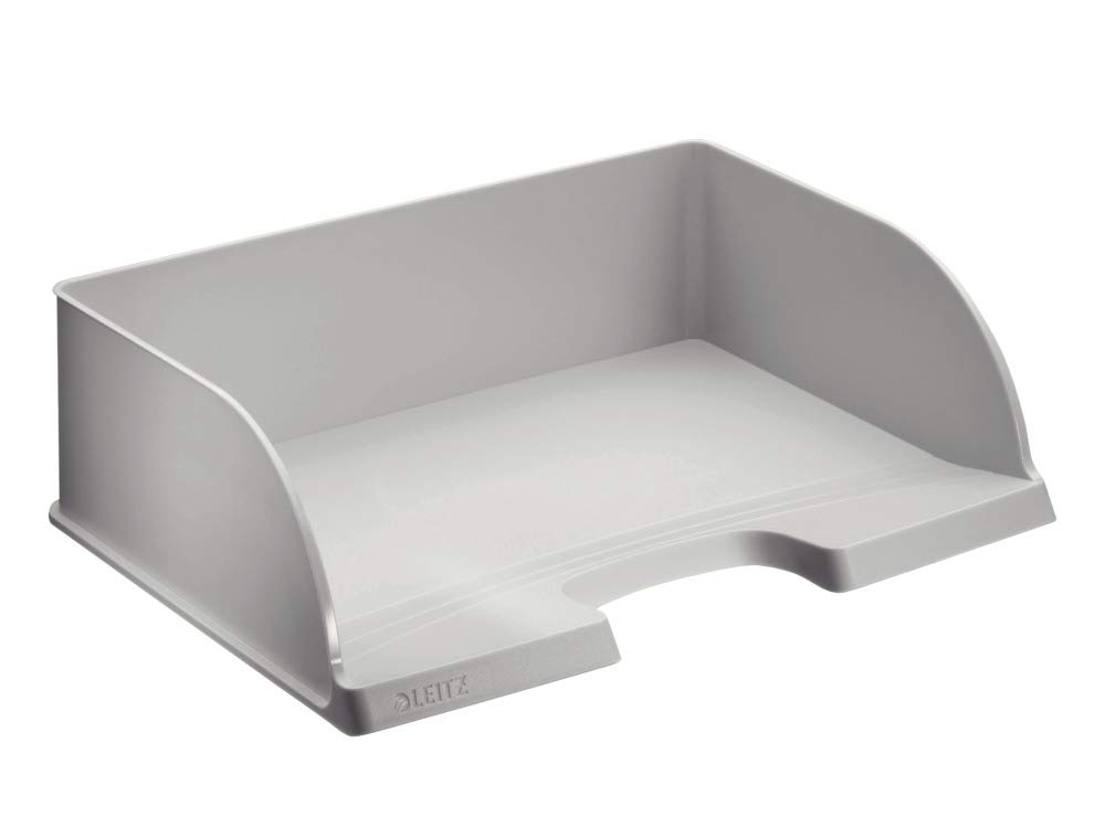 Leitz 52190085 Jumbo Plus Letter Tray A4 Landscape Grey Extra High Polystyrene