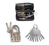 Looching Locksmith Lock Tools Set with Cutaway Practice Padlock Tools