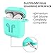 AirPods Case 9 In 1 Airpods Accessories Kits Protective Silicone Cover and Skin Compatible Apple Airpods Charging Case with Airpods Ear Hook/Tips/Airpods Strap/Clips/Watch Band Holder/Zipper Box GREENthumb 1