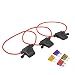 3 Pack -12V Water-resistant Add-A-Circuit Blade Type Inline Fuse holder with Cap16 Gauge (Larger) primary