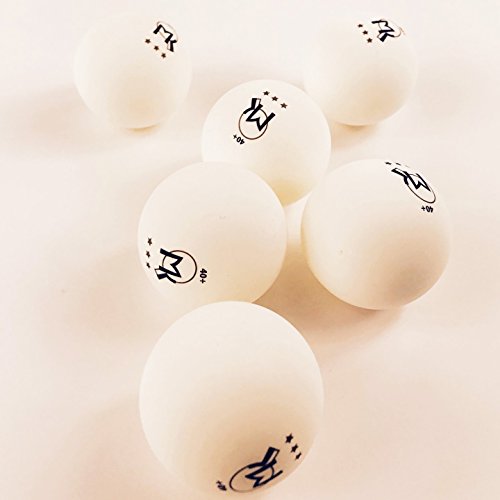 Martin Kilpatrick 3 Star Table Tennis Balls - 6 Pack - 40mm - White - Poly Ping Pong Balls - Excellent Quality