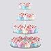 Unicorn Cupcake Wrappers + Toppers, Cute Cake Decorations for Girl Birthday Party Supplies, Baby Shower 4 Styles Set of 48- By Vajeme