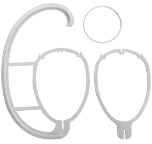 Dreamlover 2 Pack Wig Hanger, White Portable Hanging Wig Stand for All Wigs and Hats, Collapsible Wig Dryer, Durable Wig Stand Tool Holder, Hat and Cap Holder